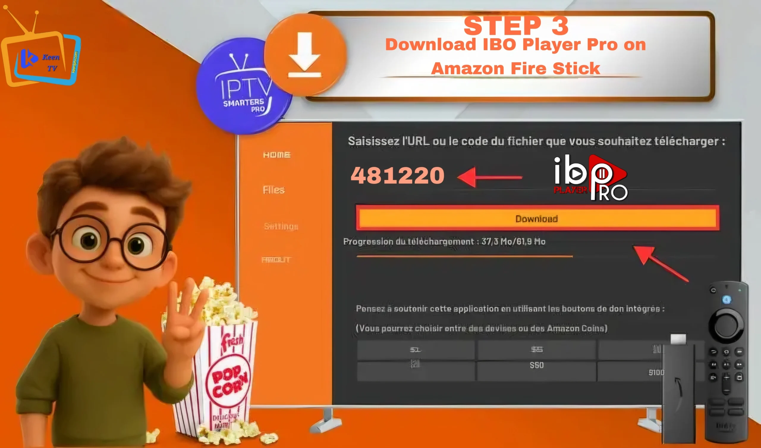 Download IBO Player Pro on Amazon Fire Stick