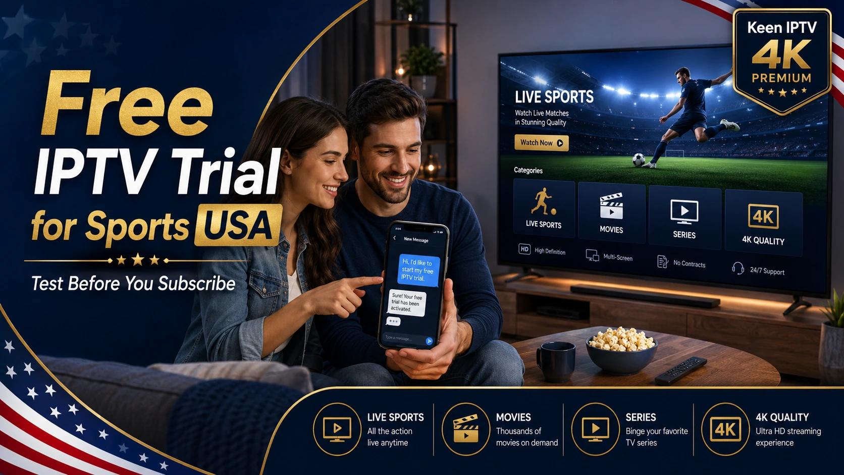 Best IPTV for Sports USA on Firestick Smart TV Android TV mobile and tablet
